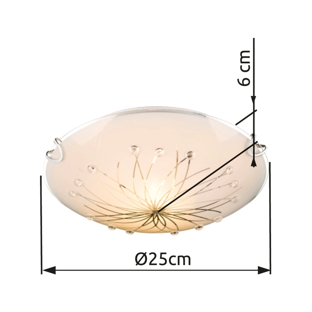 Deckenlicht Calimero I weiße Ø 25 cm Globo 9007371332274