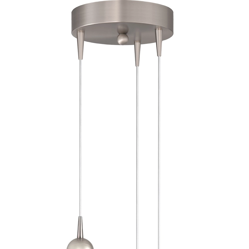 3-Licht Pendellampe Talana Nickel Ø 17 cm DTW Masterlight 8718121353975