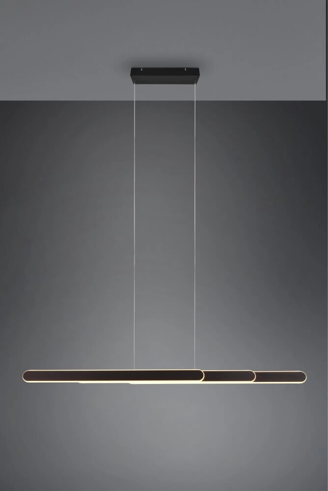 Hängelampe Helios 130cm schwarz Trio 4017807577839