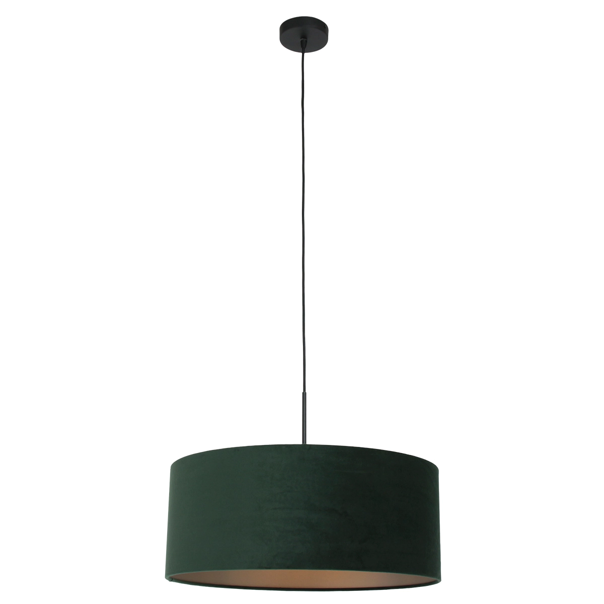 Hängelampe Sparkled 50 cm mit grünem Samtschirm Steinhauer 8712746146264