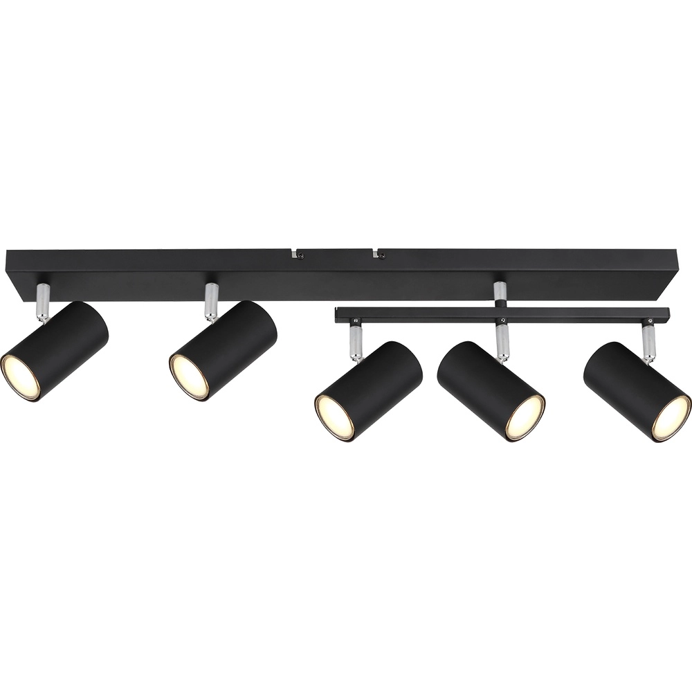 Deckenlampe 5-Leuchten Robby Schwarz Globo 9007371439577