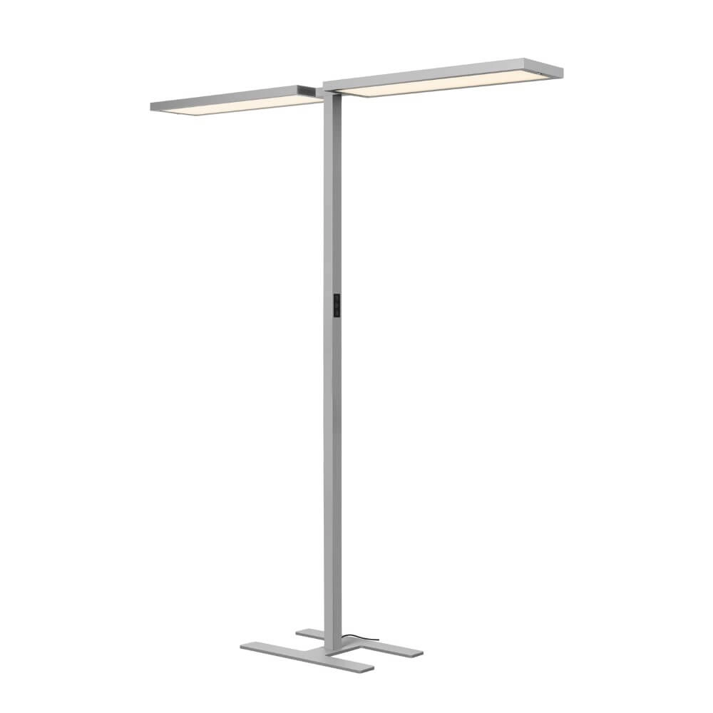 LED-Büro-Stehleuchte Worklight Pro grau - doppelt SLV 4024163277952