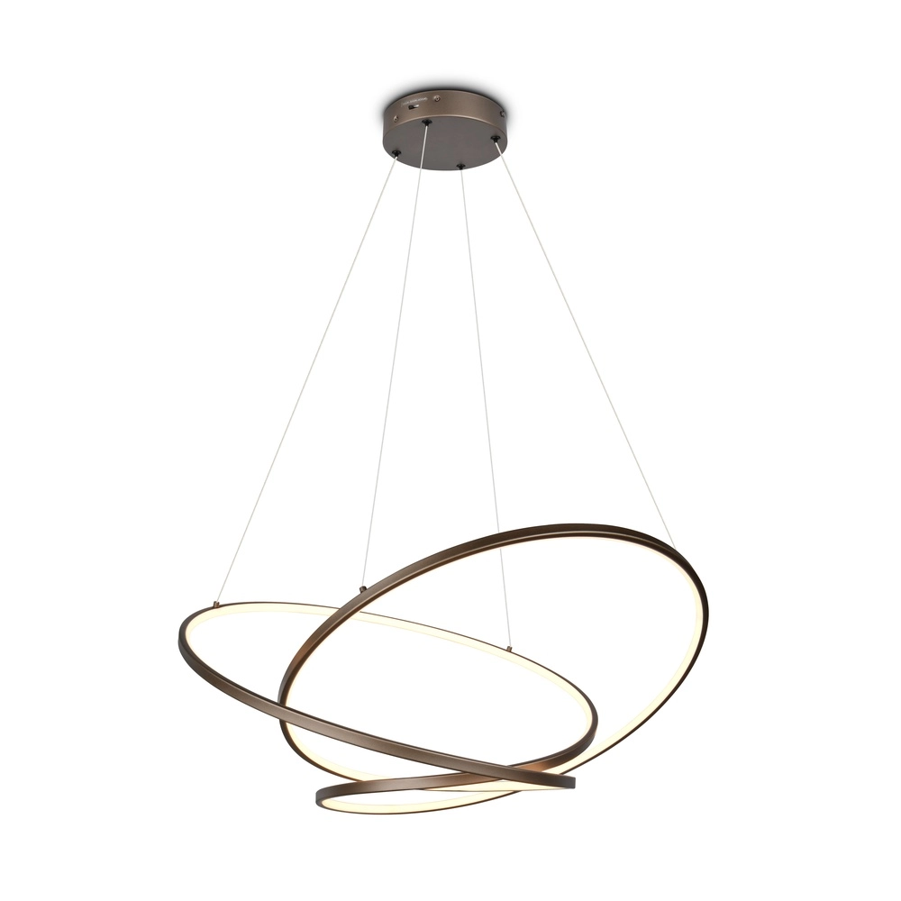 Moderne Pendellampe Darvin M – Platin
