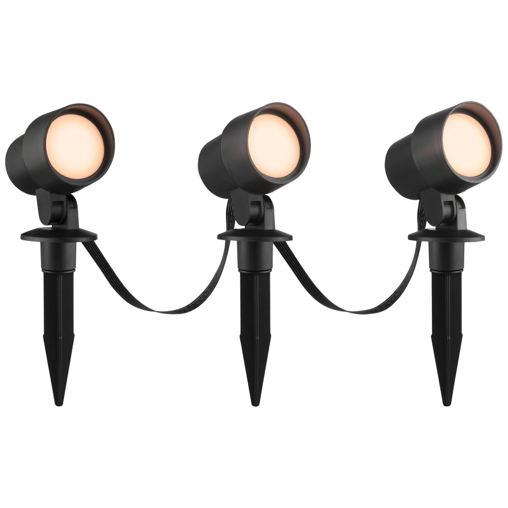 Intelligentes Spike-Scheinwerferset Kamara RGB – 3 Stück – mit 3 Meter Kabel und Stecker Brilliant 4004353453717