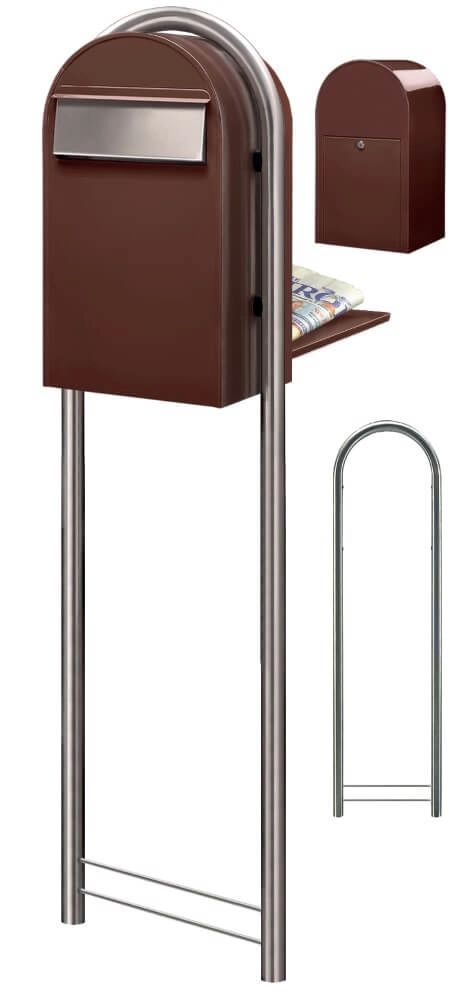 Briefkasten Grande B 8017 i Dunkelbraun Bobi 6417237034267
