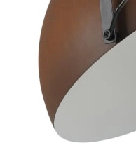 Pendelleuchte Larino 60 braun mit weiß Masterlight 8718121234571