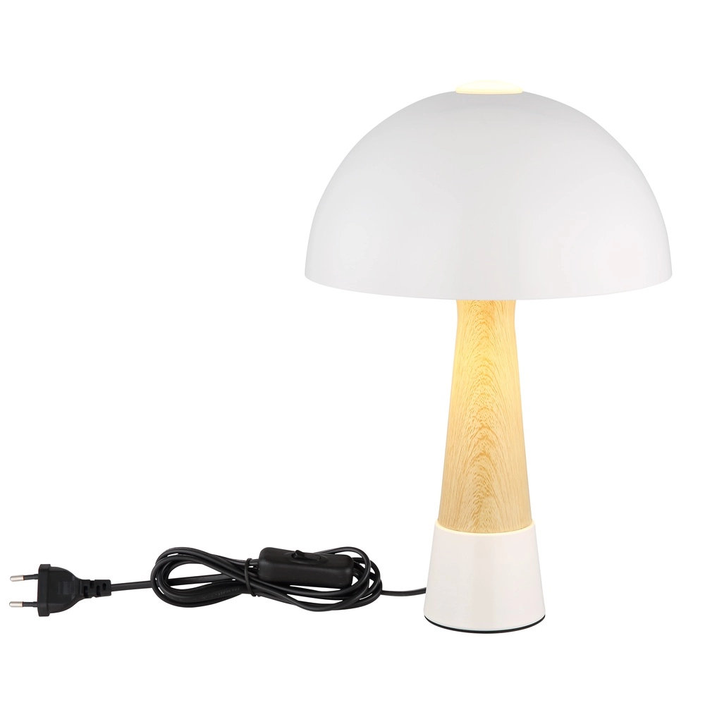 Einzigartige Tischlampe Paulin Ø 25 cm sandbraun Globo 9007371519804