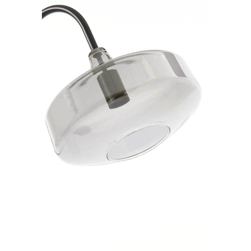 Glas-Stehlampe Solna Schwarz Light & Living 8717807696566