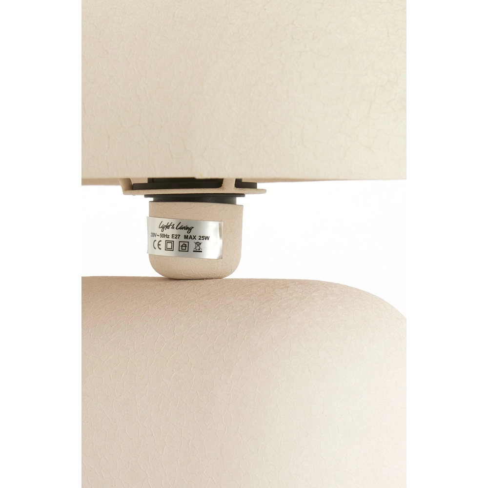 Tischlampe Todd Oval – matte Creme Light & Living 8717807818883