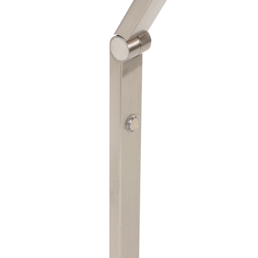 Design-Tischlampe Ringlux gebürstetes Metall Steinhauer 8712746180893