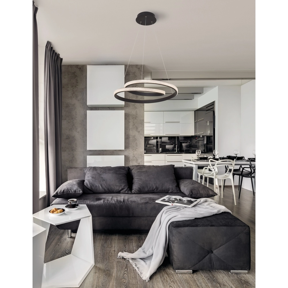 Design-Pendelleuchte Grania schwarz Ø 55cm Lyora 5212017429285
