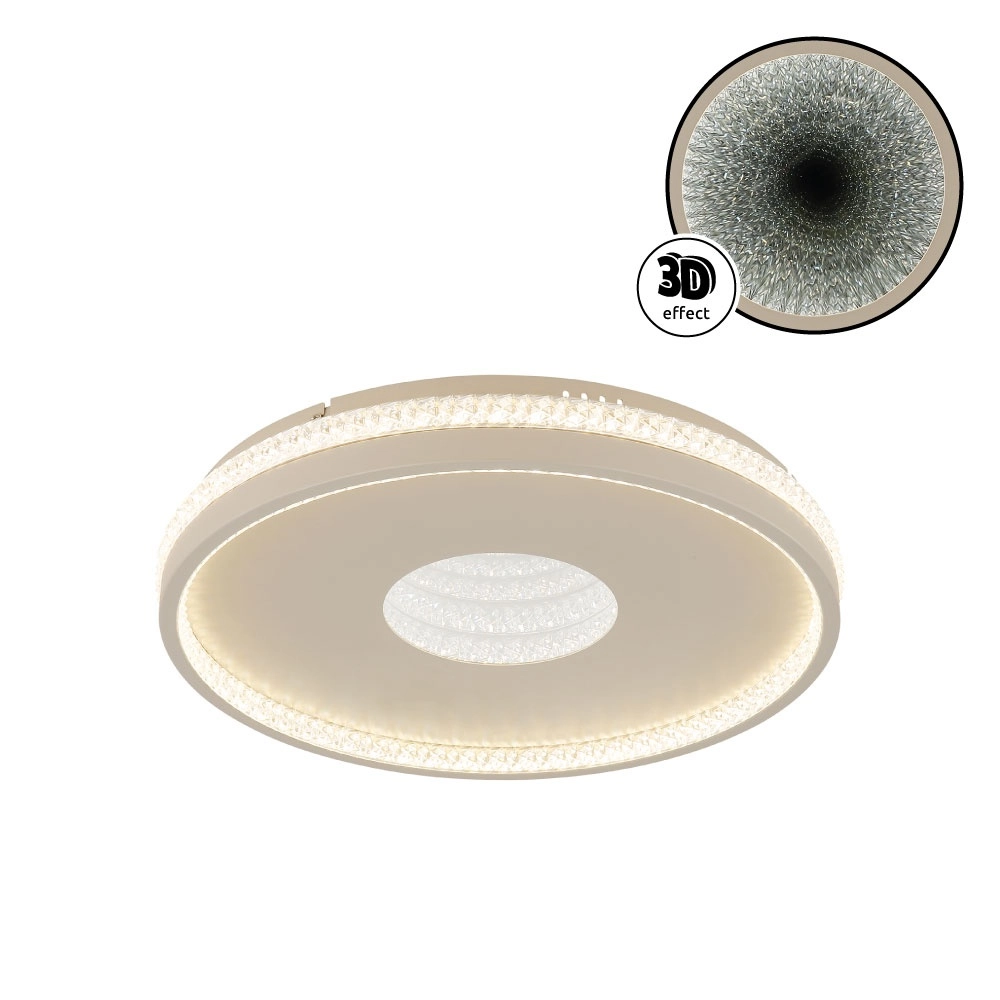 Design-Deckenleuchte Shirley sandbraun Ø 41cm Globo 9007371575350