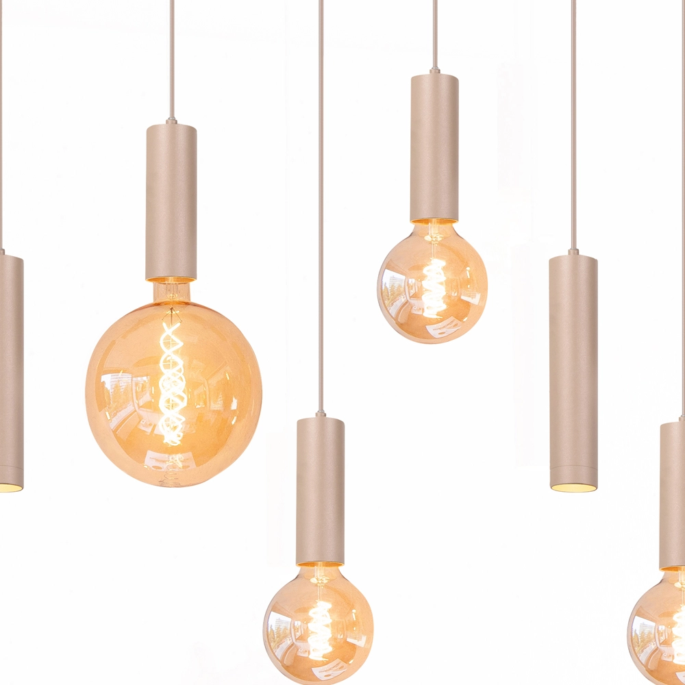 Design-Pendelleuchte Locarno 8-hell sandbraun Highlight 8718379051272