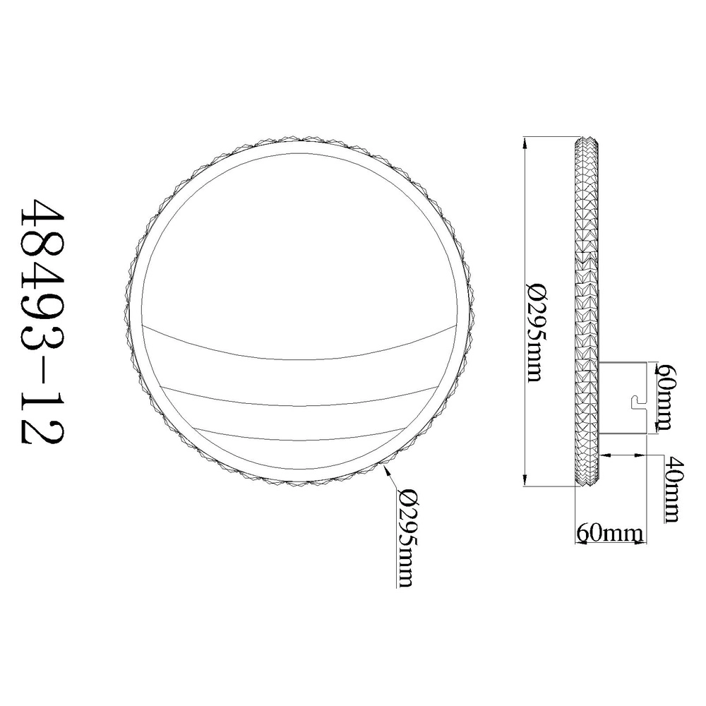 Einzigartige Deckenlampe Constance schwarz mit goldener Ø 29,5 cm Globo 9007371569847