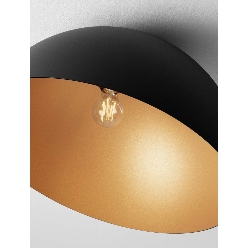 Deckenlampe Onia schwarz mit gold Ø 50cm Lyora 5212017458087