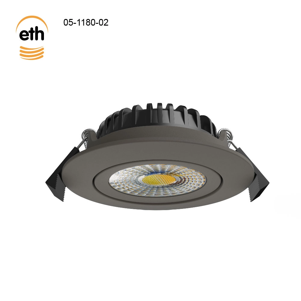 Blei-Einbauscheinwerfer Ronin IP44 – anodisch braun