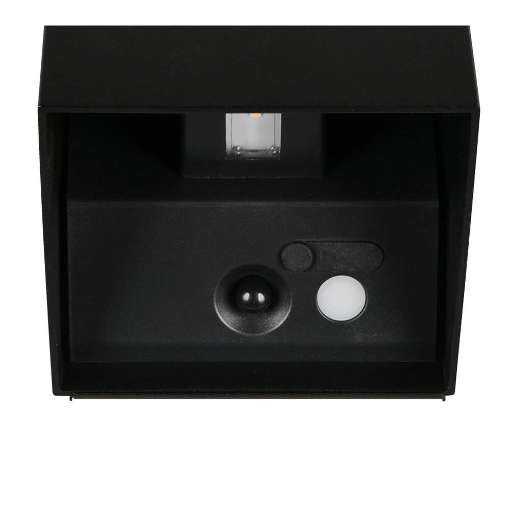 Wandleuchte wiederaufladbar Genie Schwarz mit Sensor Trio 4017807636376