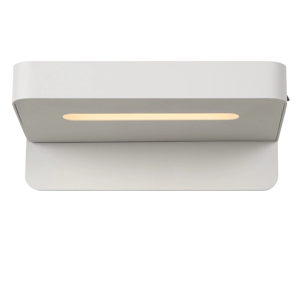Nachttischlampe Atkin mit USB-Ladepunkt weiß Lucide 5411212770837