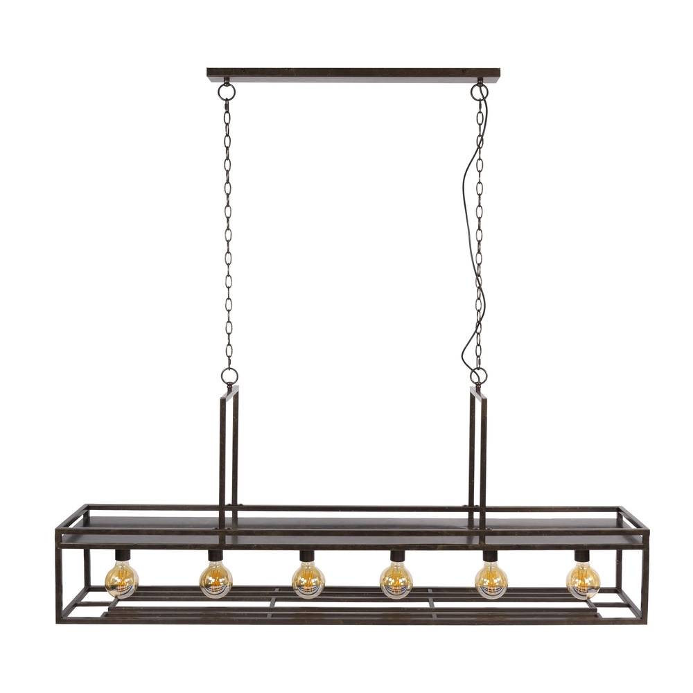 Kücheninsel-Pendellicht Decorate 160 cm – Stadtbraun Lyora 8716803512559