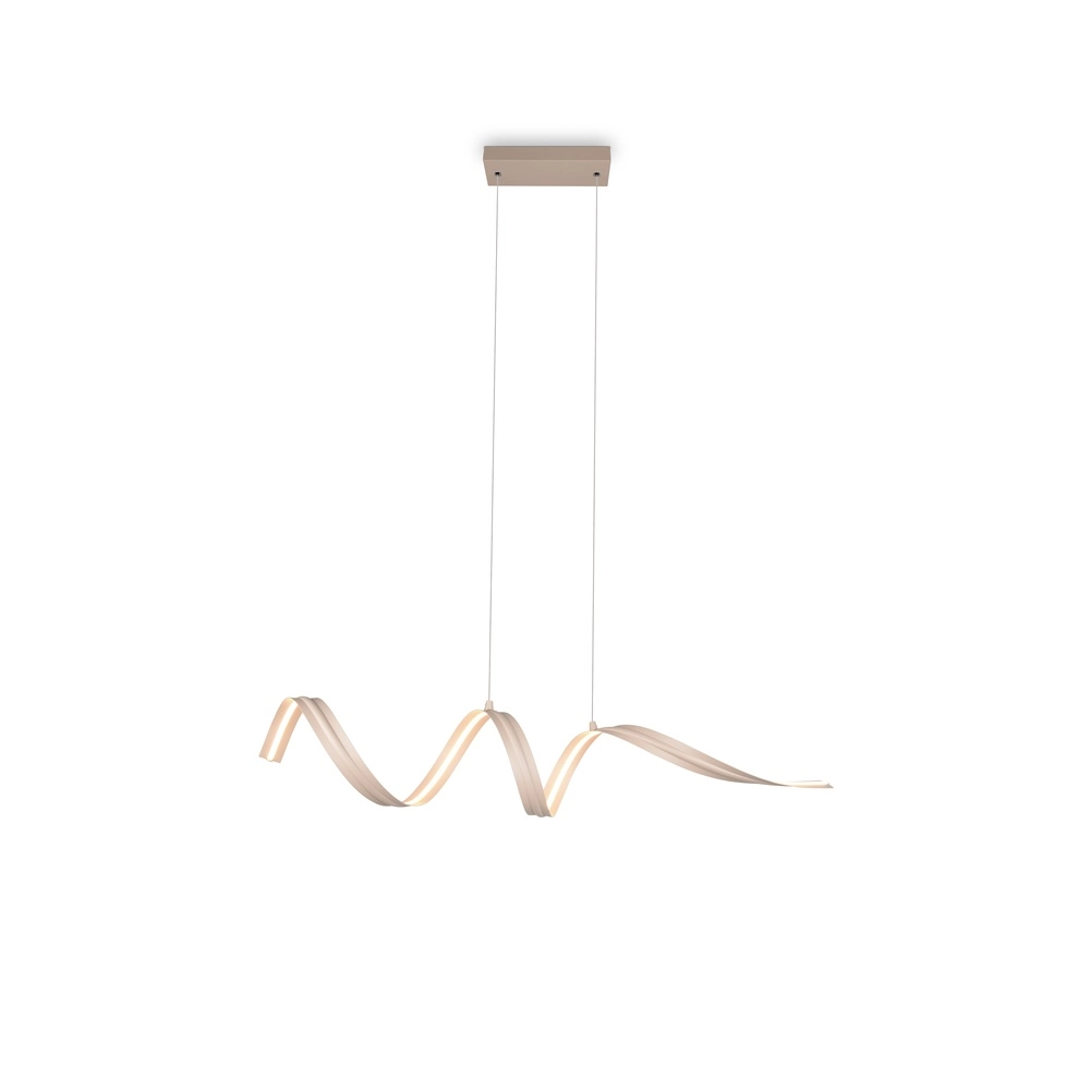 Moderne Pendellampe Tivor Sandbraun Trio 4017807706314