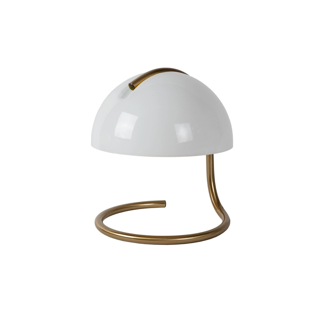 Klassische Tischlampe Cato Weiß