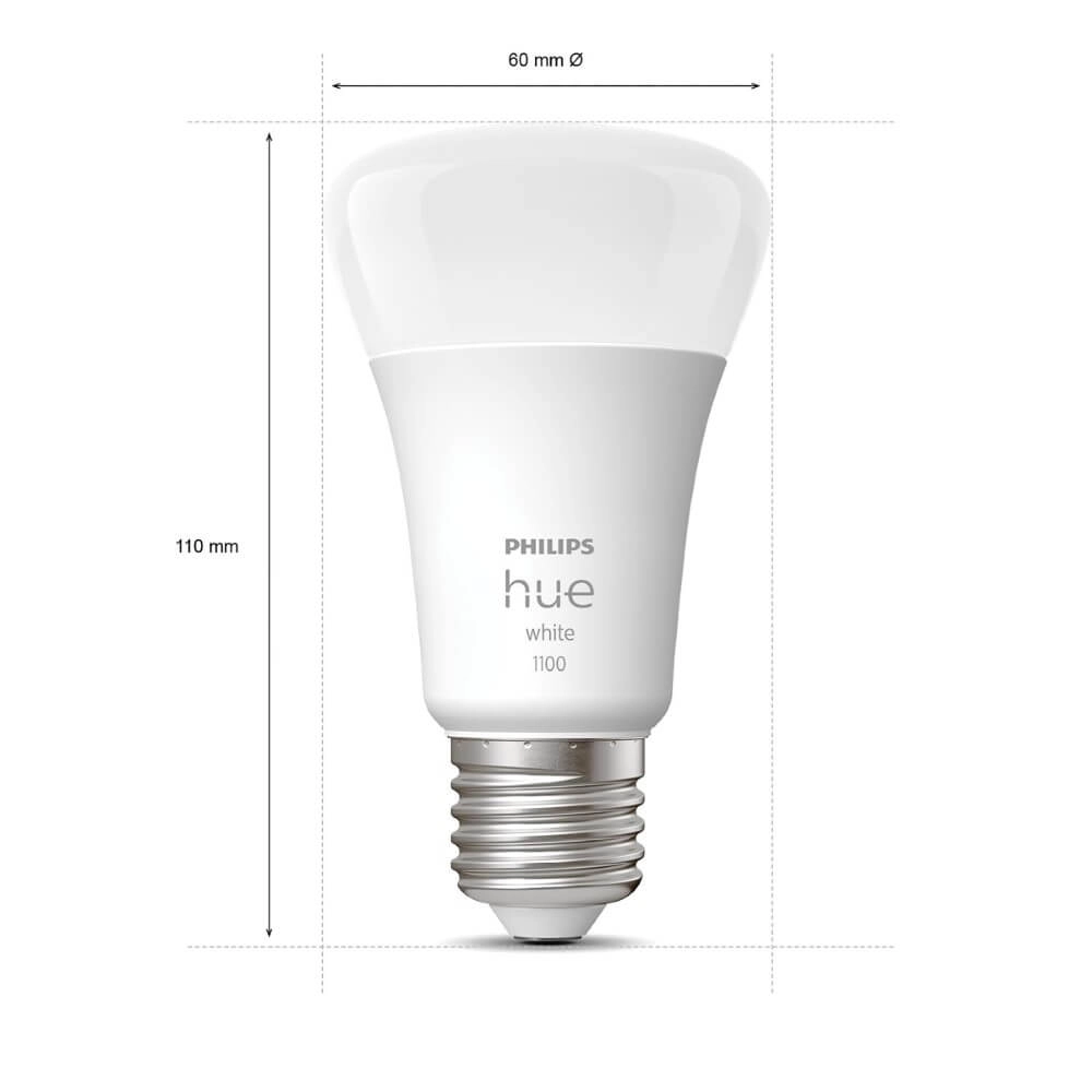 Hue - E27 - 10W - White 2er-Set Philips 8719514289192