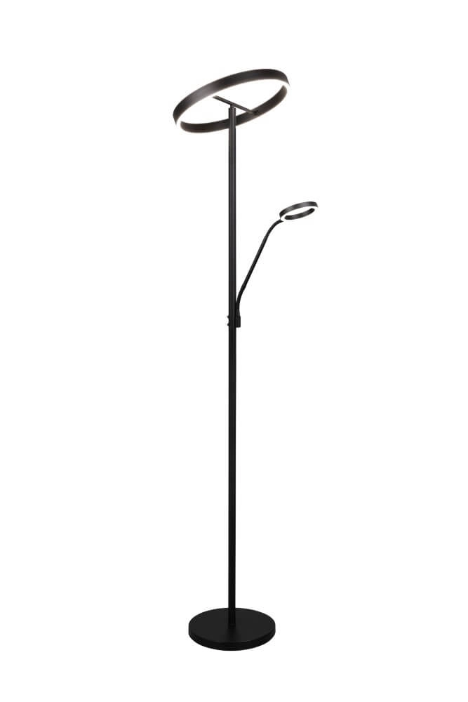 Design-Leselampe Willis Schwarz – 180 cm Trio 4017807618112