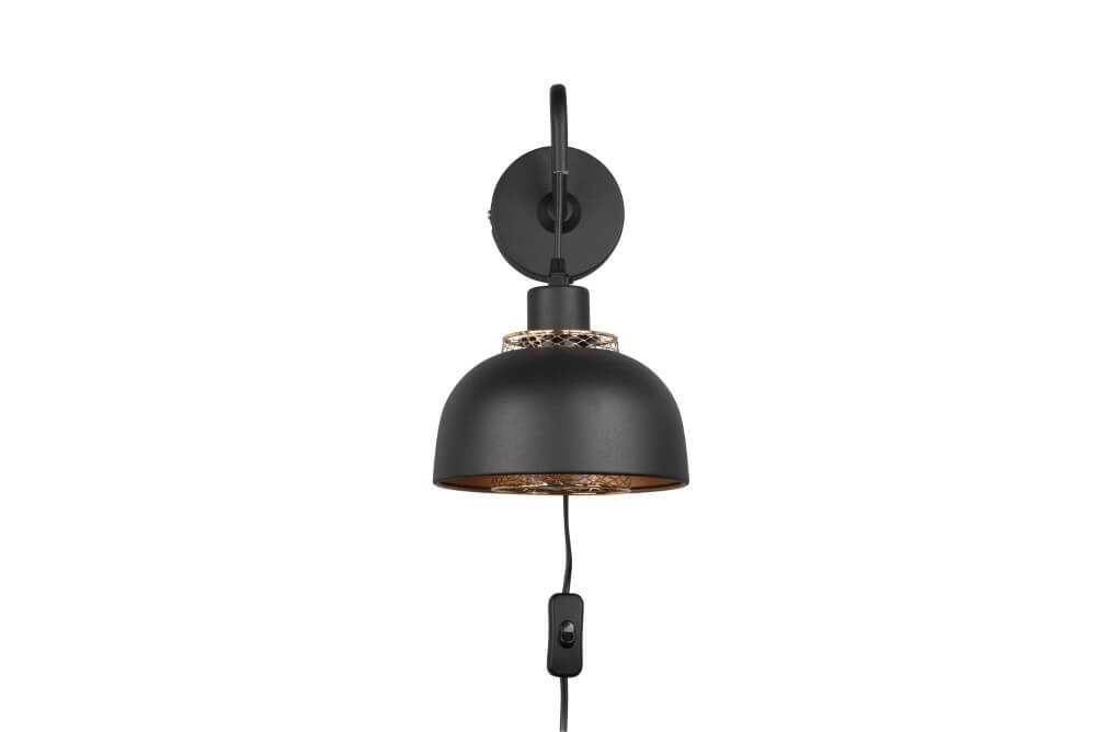 Schwarze Wandleuchte Punch Trio 4017807537390