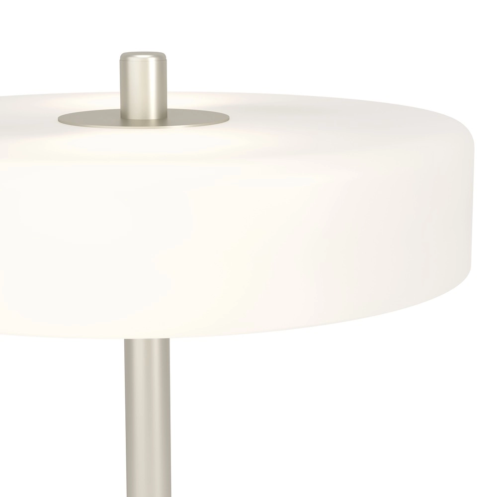 Design-Tischlampe Salve Nickel