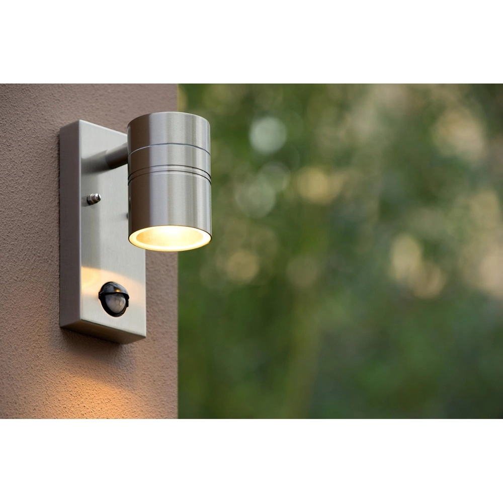 Wandscheinwerfer Arne-Led Ir Chrom nach unten mit Sensor Lucide 5411212143846