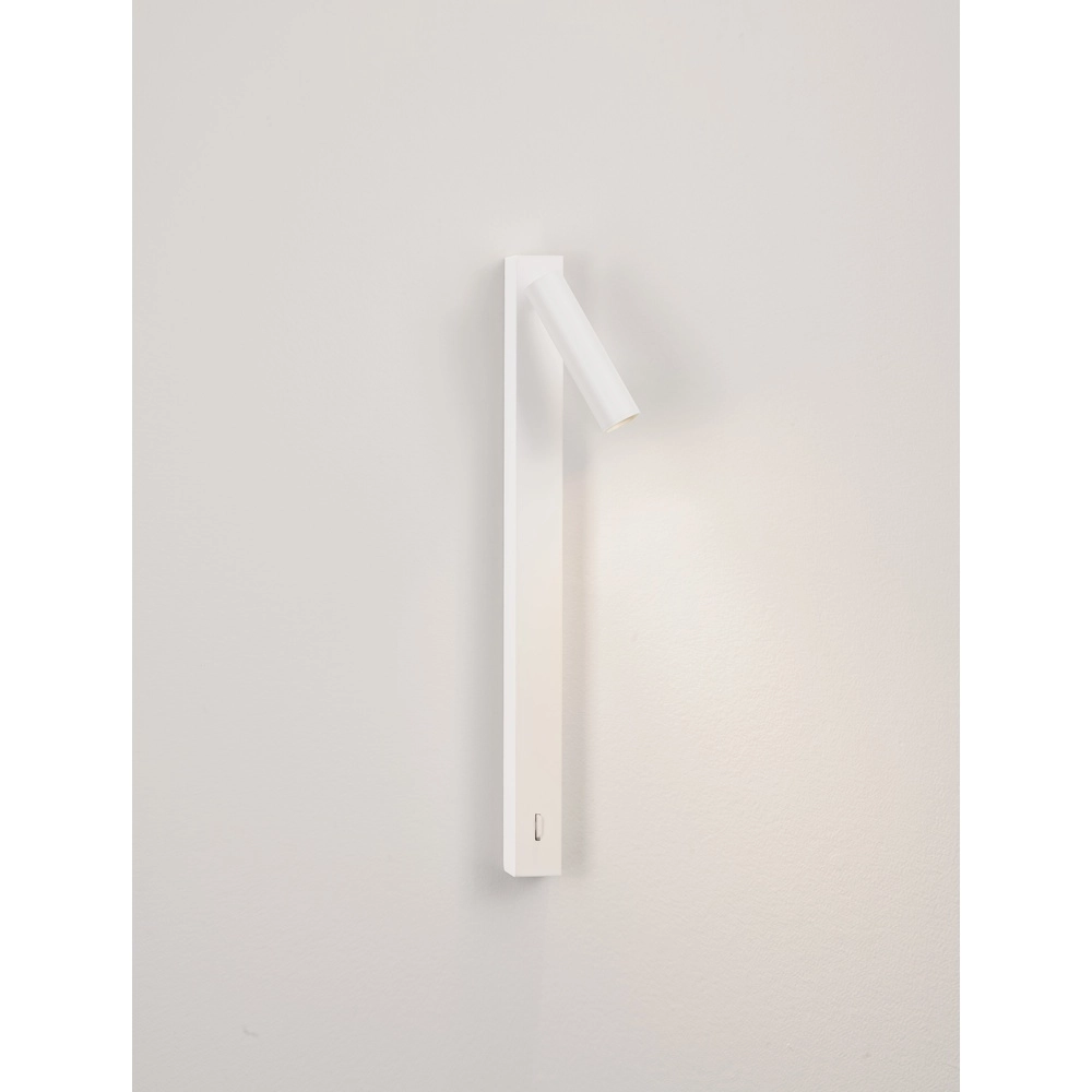 Nachttischlampe Tondo weiß