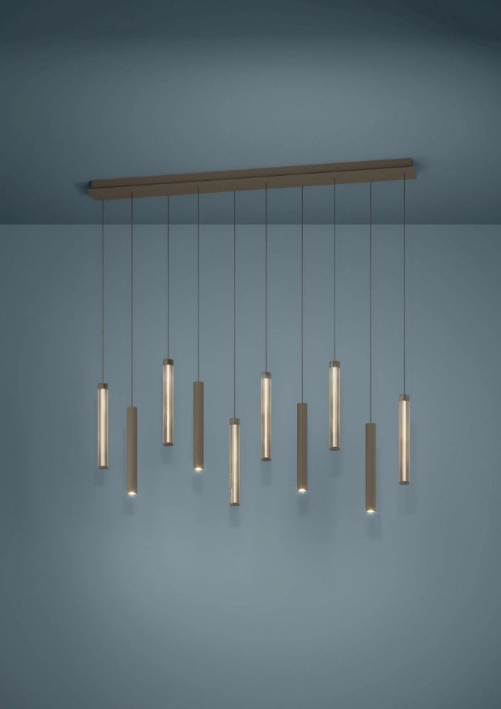 Design-Pendellampe Clares 10-Licht Bronze Stars of Light 9008606408726