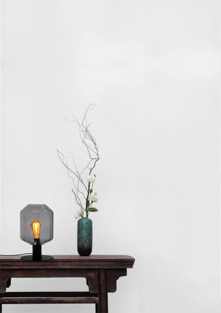 Tischlampe Porto mit Jagger-Rauchglas Masterlight 8718121271446
