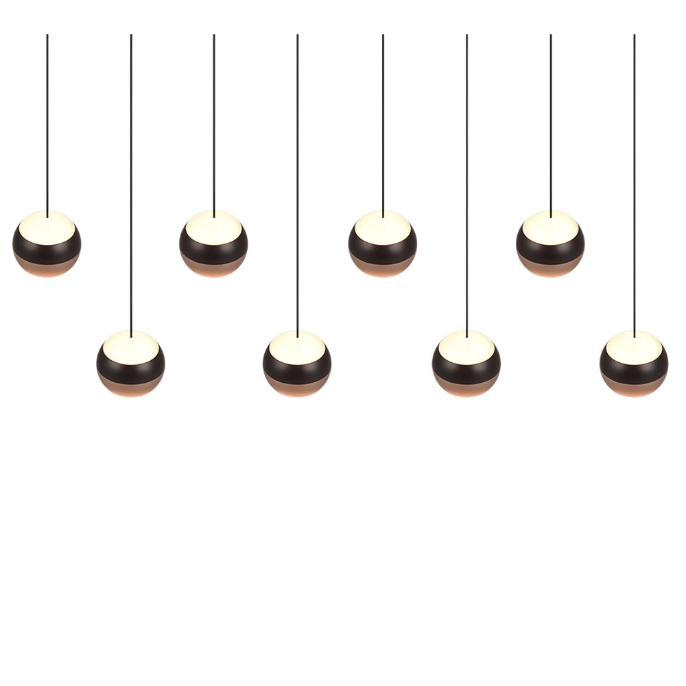 Design-Pendellampe Orbit 8-Licht-Gerade Trio 4017807578850