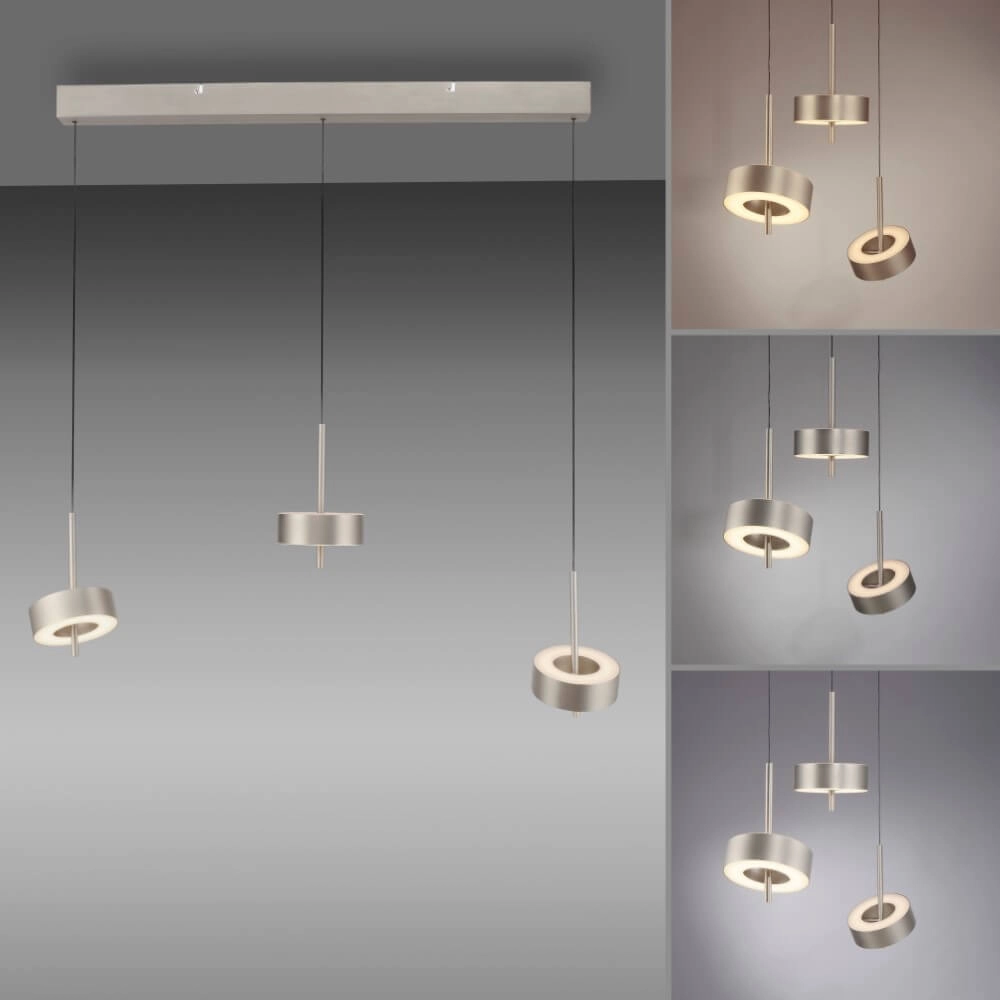 Hängelampe mit 3 Leuchten Q-Rotate Aluminium modern Paul Neuhaus 4012248383162