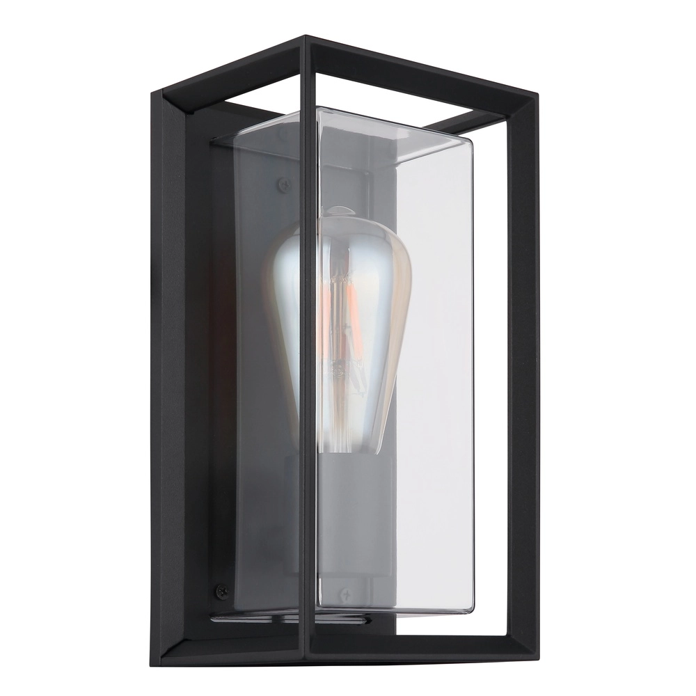 Außenwandlampe Logana Schwarz Globo 9007371465811
