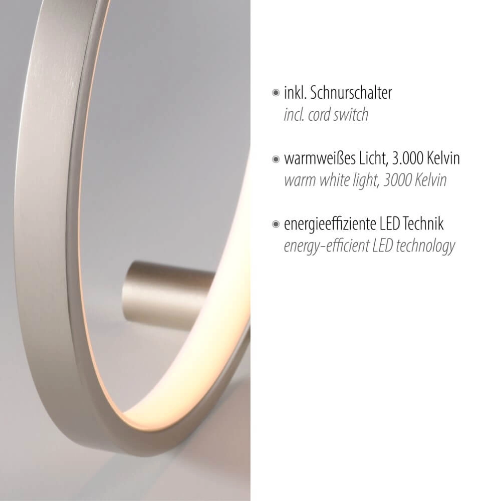 Tischlampe Mini Ritus Silber Just Light 4043689002084