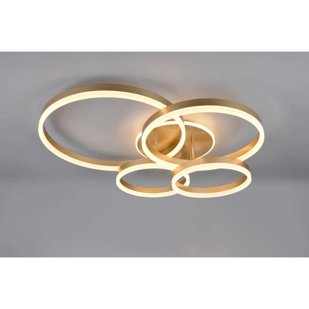 Deckenlampe Drake gold modern Trio 4017807657814