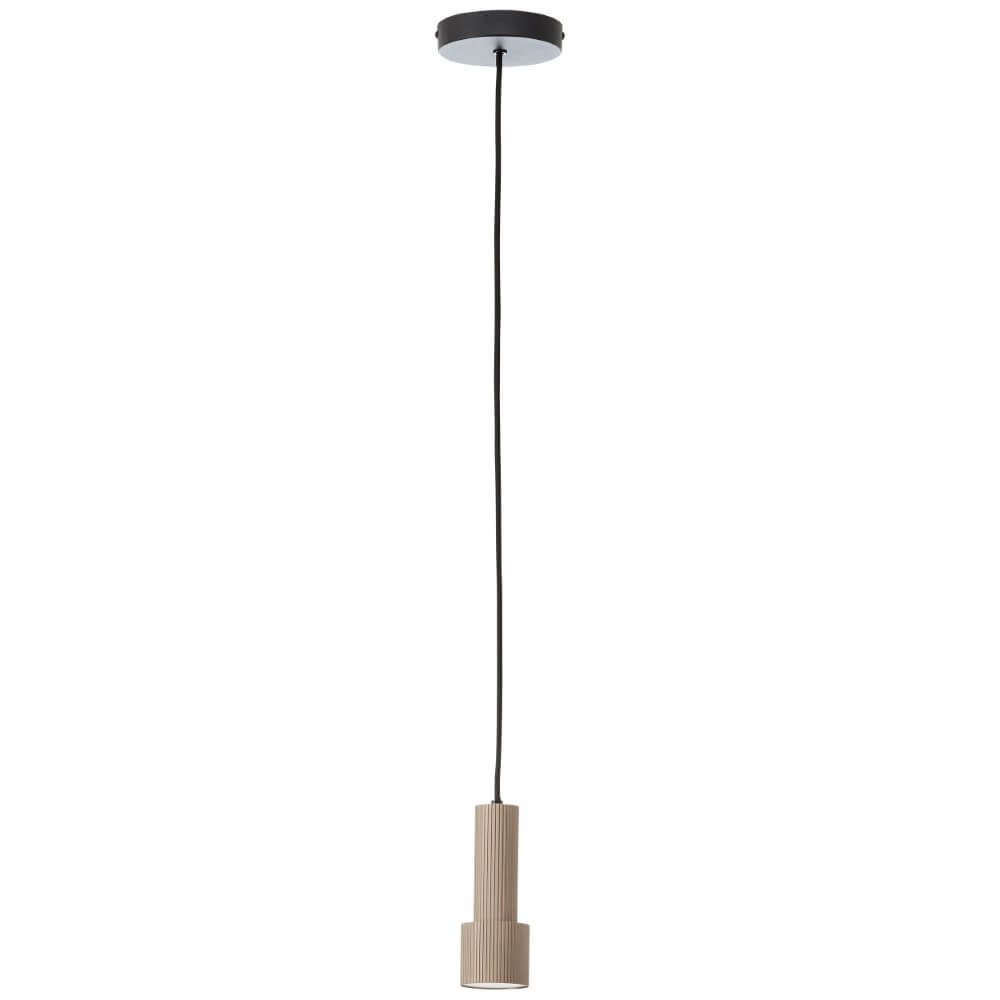 Design-Hängelampe Cadiz Schwarz mit Bronze Brilliant 4004353446931