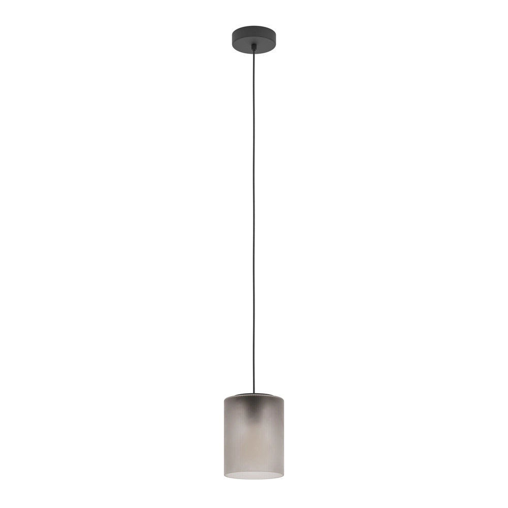 Pendellampe Colomera Ø 15 cm – rauchmattiertes Glas