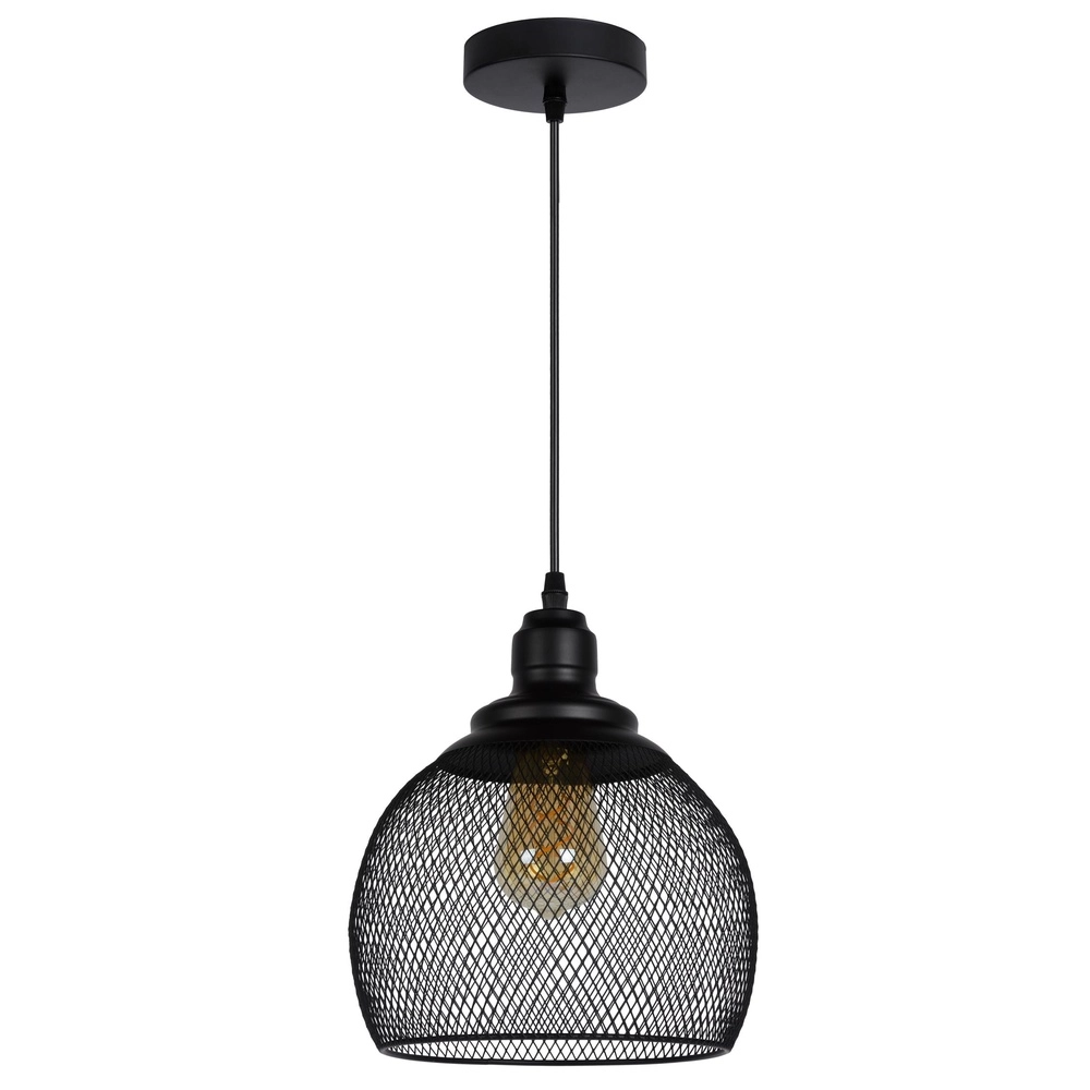 Netz-Pendellampe Mesh Ø 22 cm schwarz