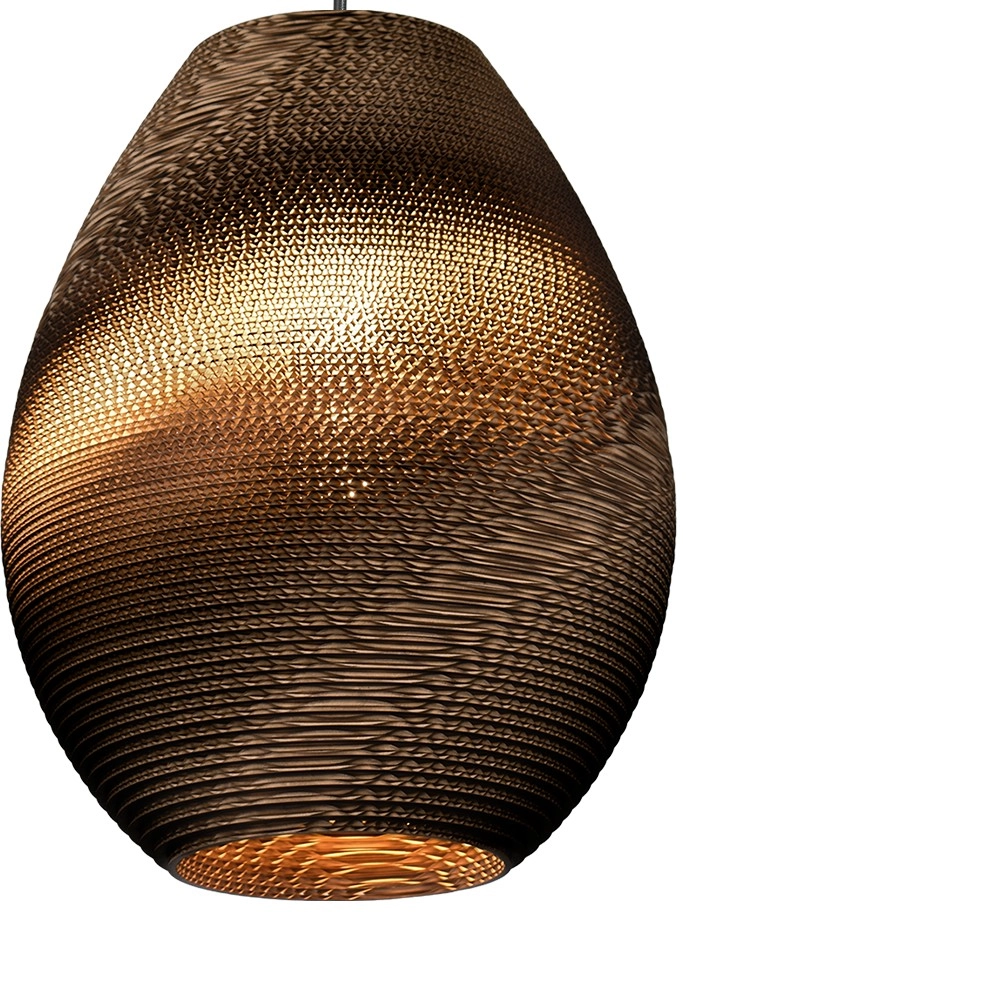 Stehlampe Carta Pineapple Think-paper Shade Cocoa Ø 39 cm Masterlight 8718121437453