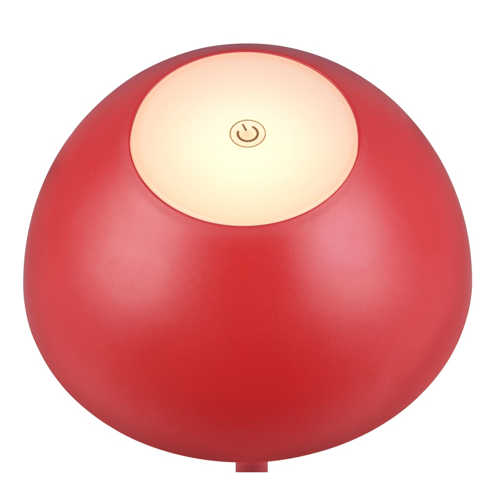 Tischlampe Ricardo rot Ø 13,5cm Trio 4017807601817