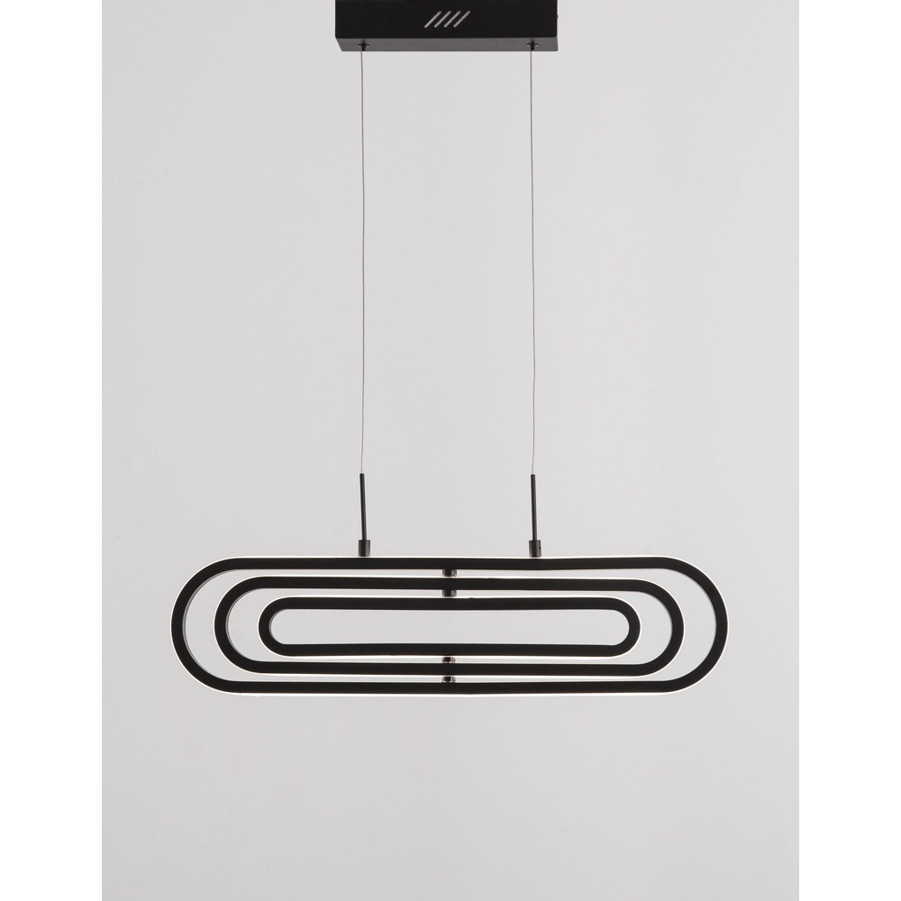 Design-Pendelleuchte Arte Schwarzes Oval Lyora 5212017426000