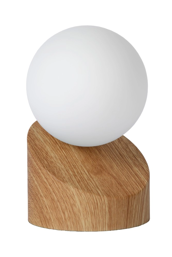 Design-Tischlampe Len Heller Holzlook Lucide 5411212450593