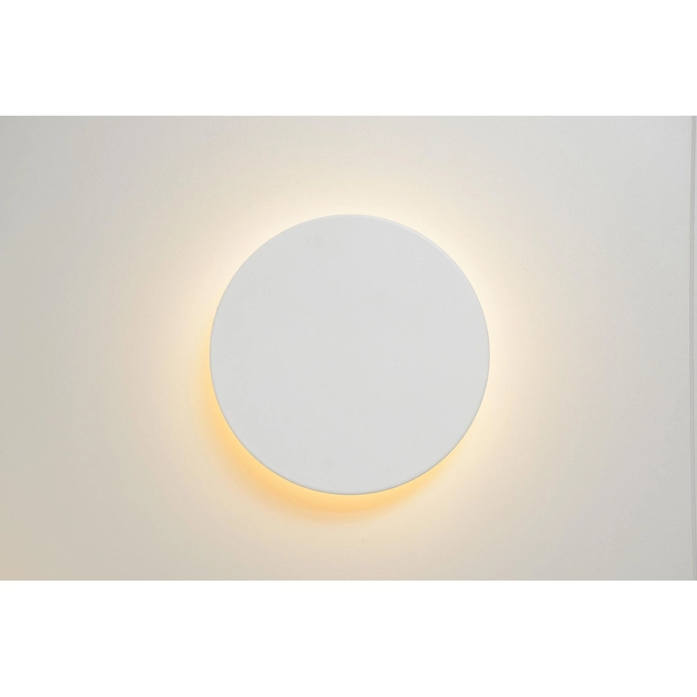 Design-Wandlampe Eklyps Led Ø 15 cm weiß Lucide 5411212460257