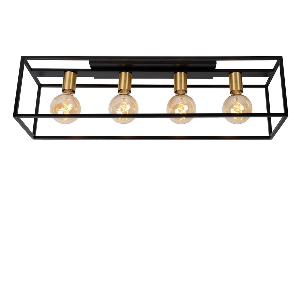 Deckenlampe Ruben Schwarzes 80 cm Rechteck Lucide 5411212010902