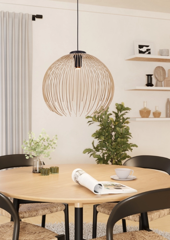 Design-Pendelleuchte Alhabia Ø 39cm sandbraun Stars of Light 9008606353095