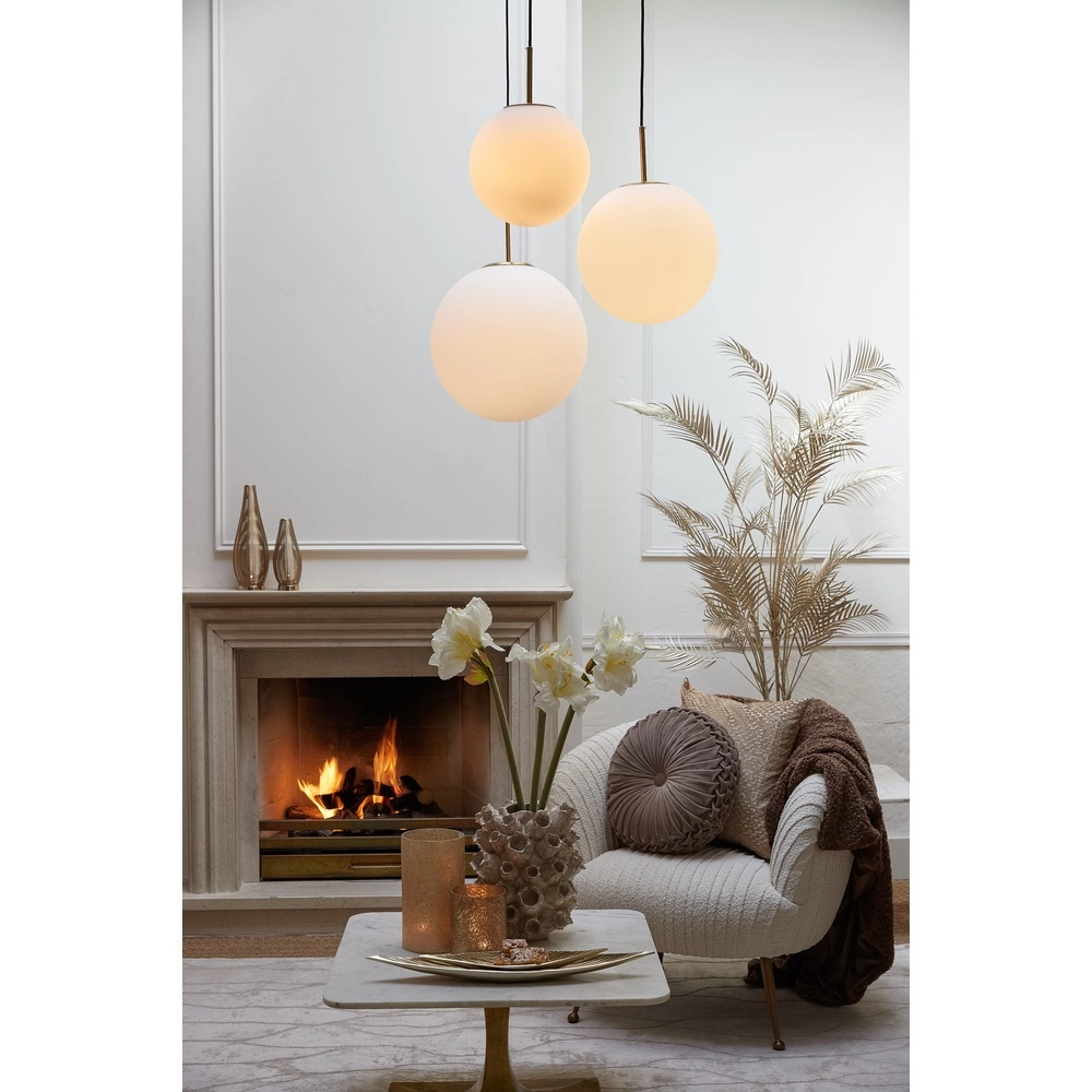 Opalglas-Pendelleuchte Medina Ø 30cm Light & Living 8717807650919