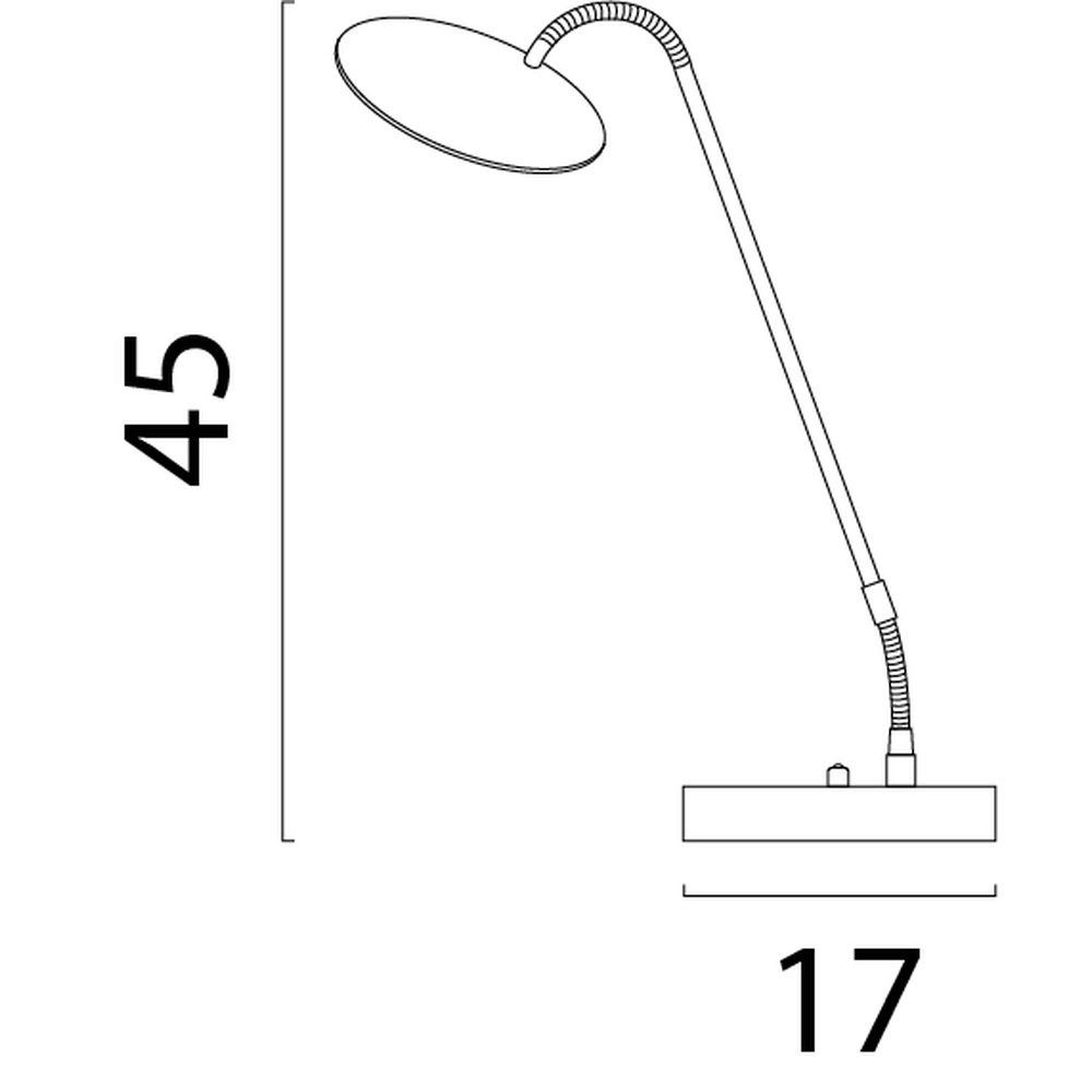 Flex-Tischlampe Scala Schwarz mit Gold Masterlight 8718121311876